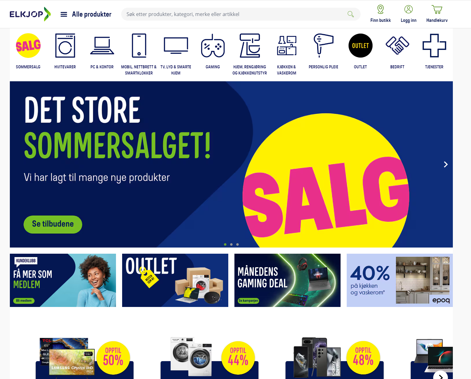 Screenshot Elkjøp